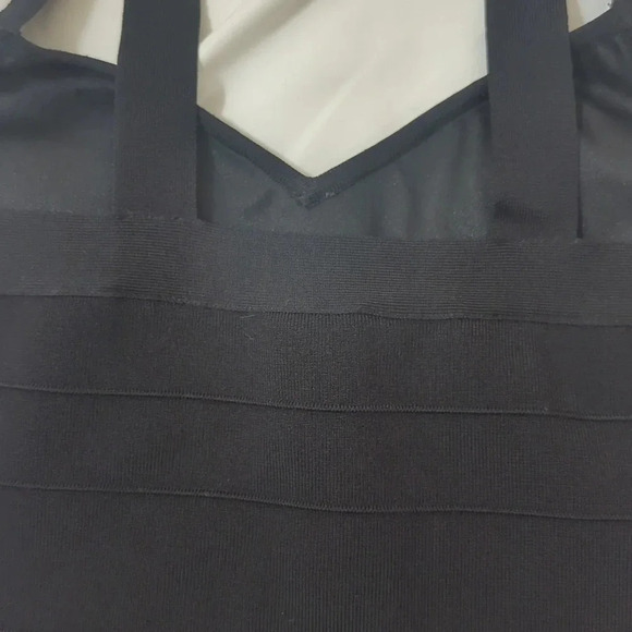 Express Sleeveless Bodycon Mini Dress, Color Black Size S/P - Picture 10 of 13